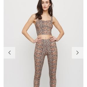 Faux Snakeskin Skinny Pant